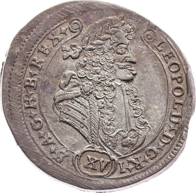XV Kreuzer 1690 (2 pcs) - back