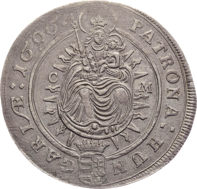 XV Kreuzer 1696 - back