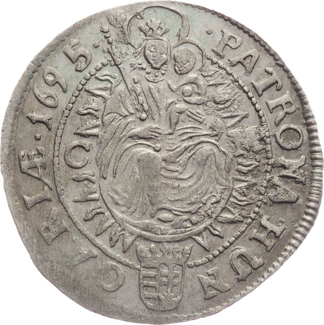 3 Kreuzer 1695 - back