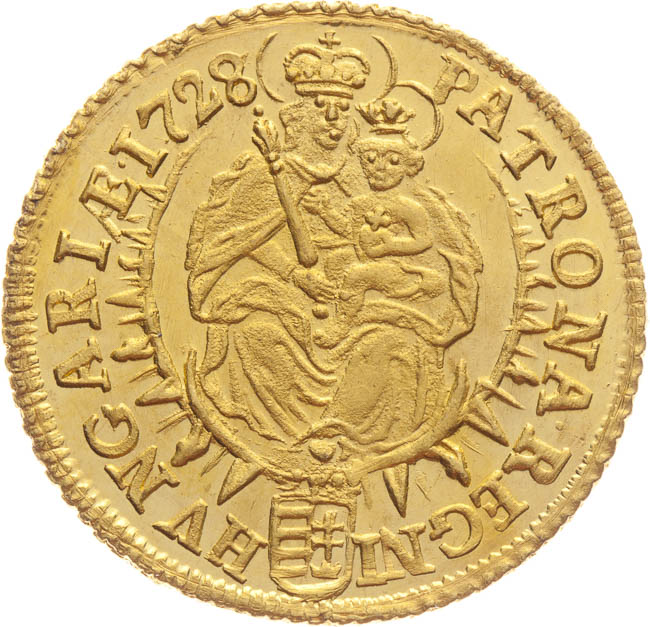 Ducat 1728 - back