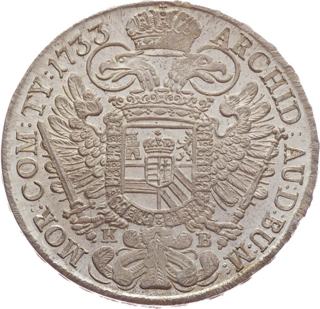 Tolar 1733 - revers