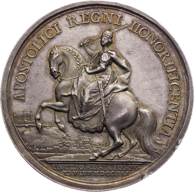 Coronating medal 1741 - back