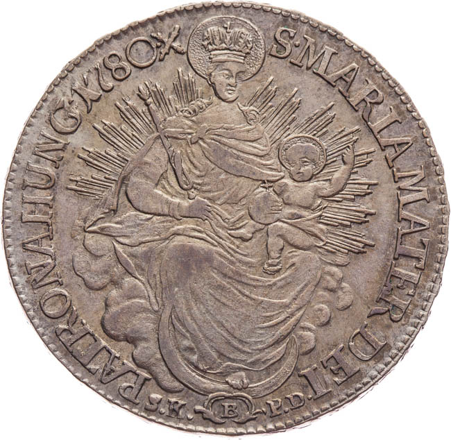 1/2 Taler 1780 - back