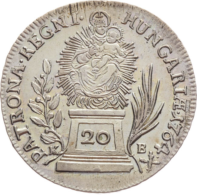 20 Kreuzer 1764 - back
