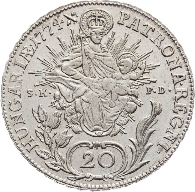 20 Kreuzer 1774 - back