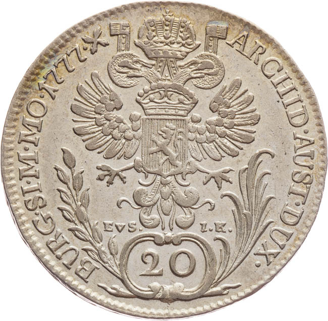 20 Kreuzer 1777 - back