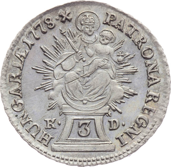 3 Kreuzer 1778 - back