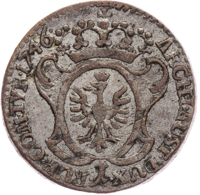 1 Kreuzer 1746 - back
