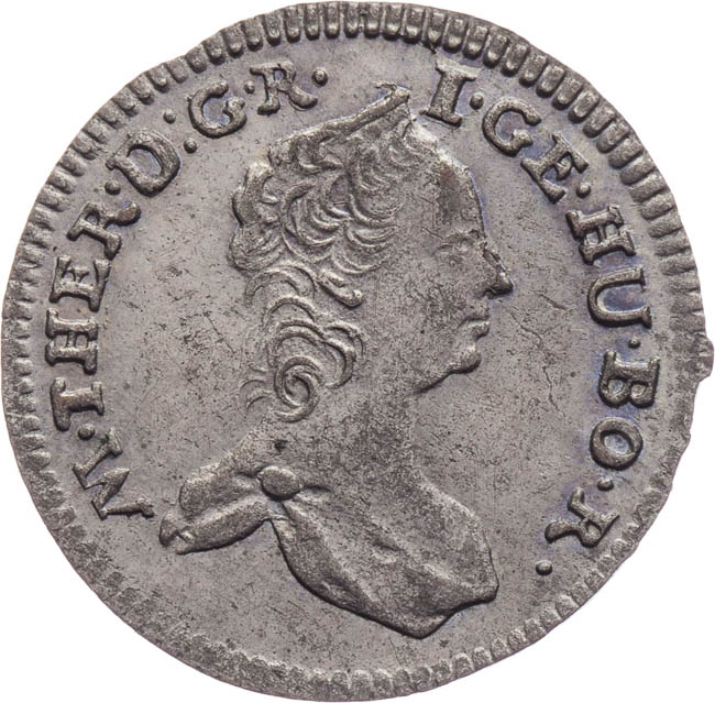 1 Kreuzer 1758 - front