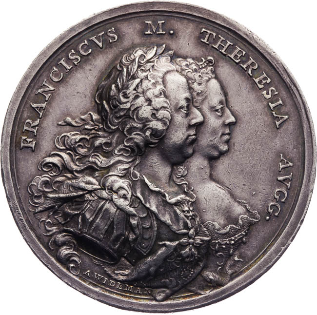 Návštevná medaile 1764 - avers