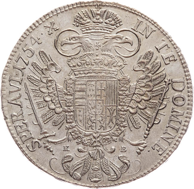 Tolar 1754 - revers