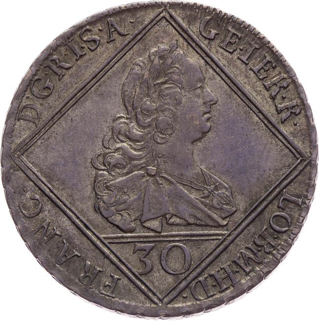 30 Krejcar 1753 - avers