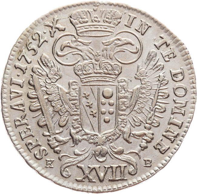XVII Krejcar 1752 - revers