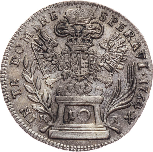 10 Kreuzer 1764 - back