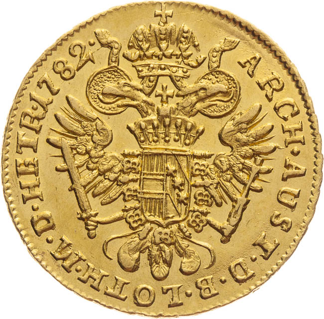 Ducat 1782 - back