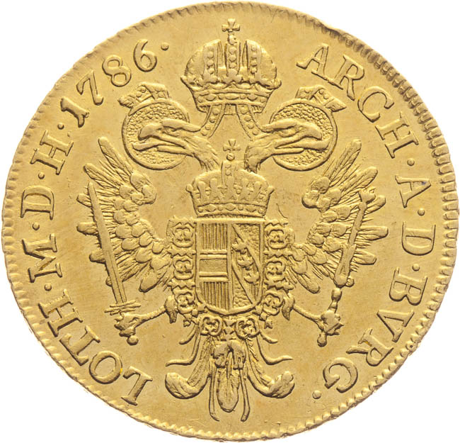 Ducat 1786 - back