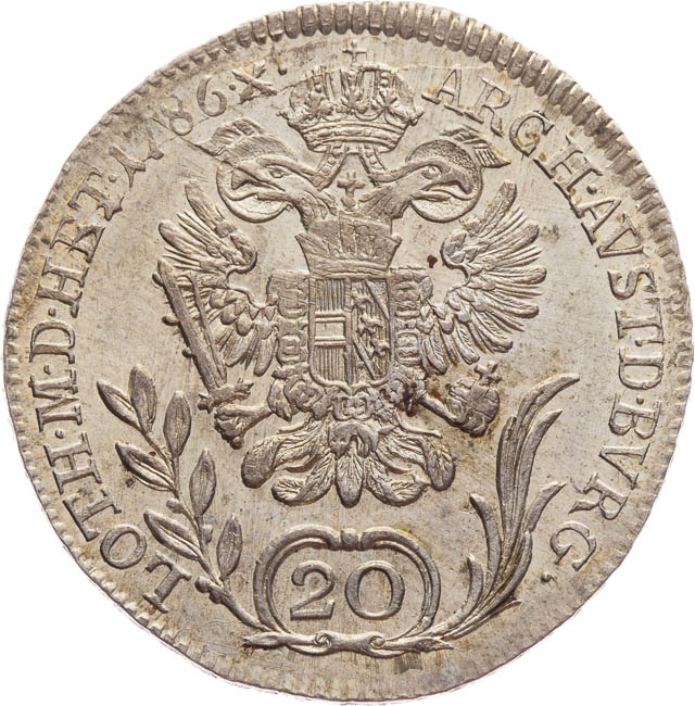 20 Kreuzer 1786 - back