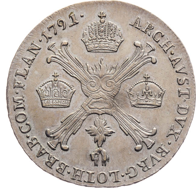 1/4 Taler 1791 - back