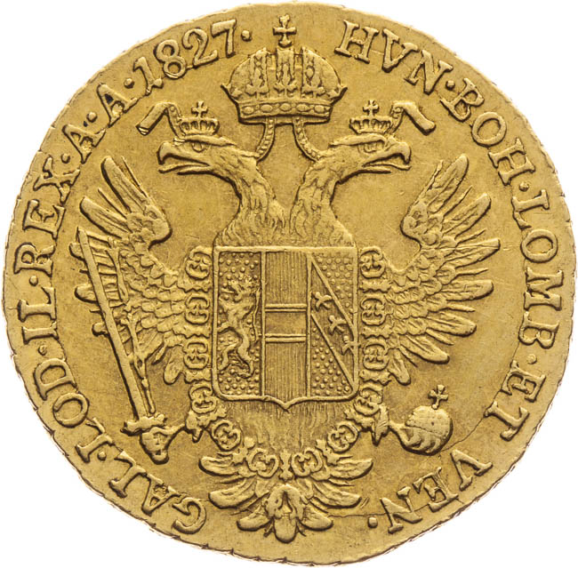 Ducat 1827 - back