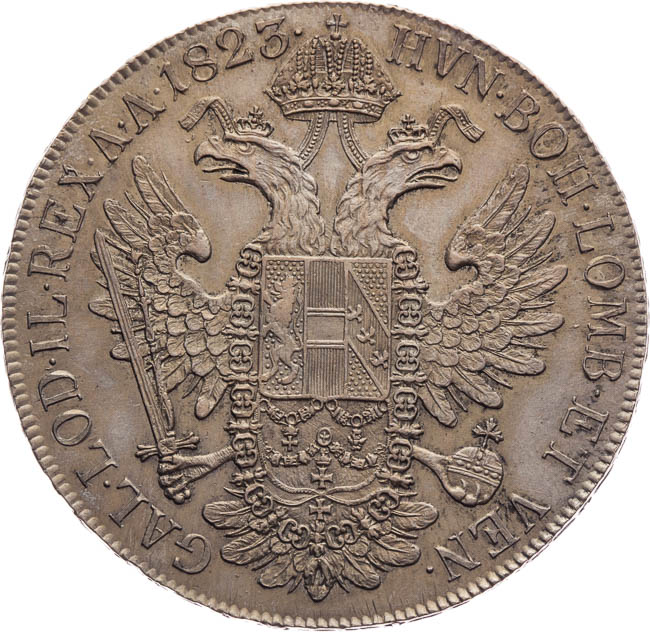 Taler 1823 - back