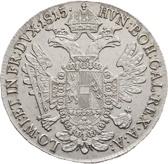 1/2 Taler 1815 - back