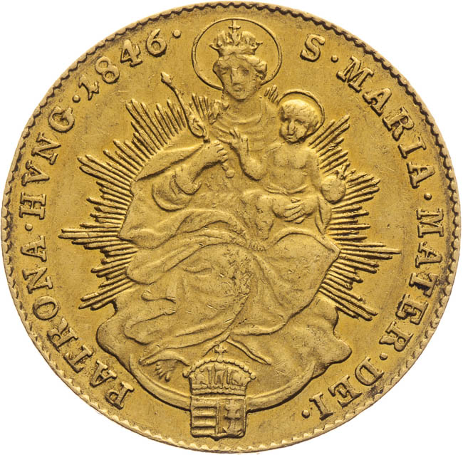 Dukát 1846 - revers