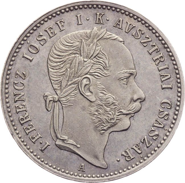 Coronation token 1867 Buda - front
