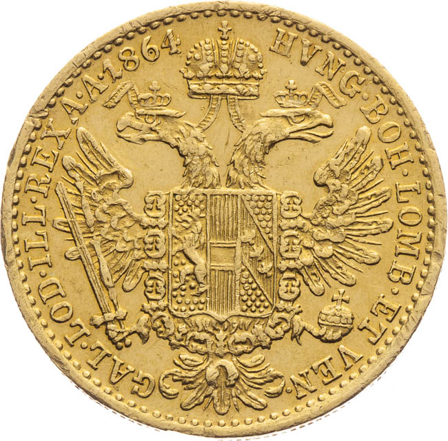 Ducat 1864 - back