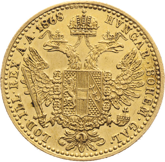 Ducat 1868 - back