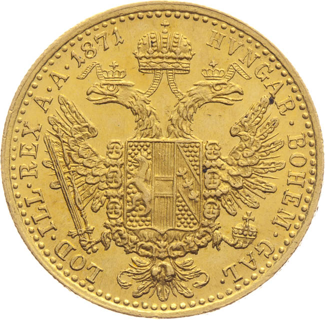 Ducat 1871 - back