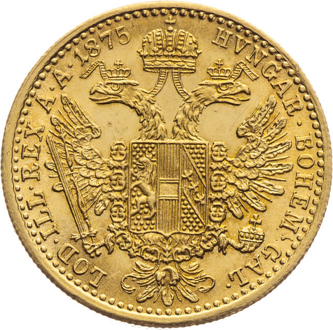 Ducat 1875 - back