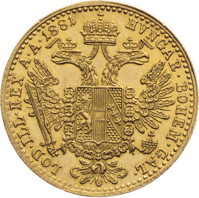Ducat 1881 - back