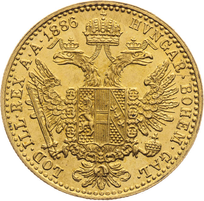 Ducat 1886 - back