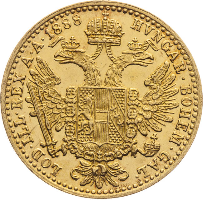 Ducat 1888 - back