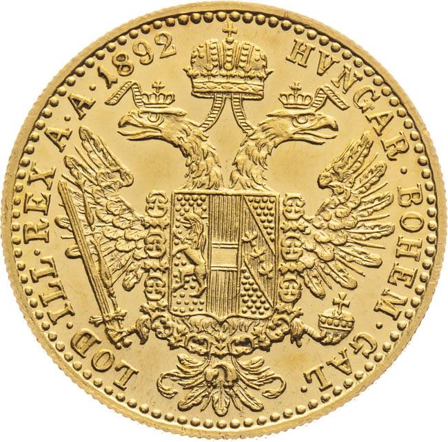 Ducat 1892 - back