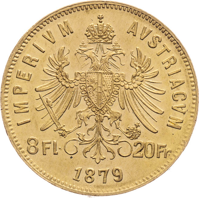 8 Gulden 1879 - back