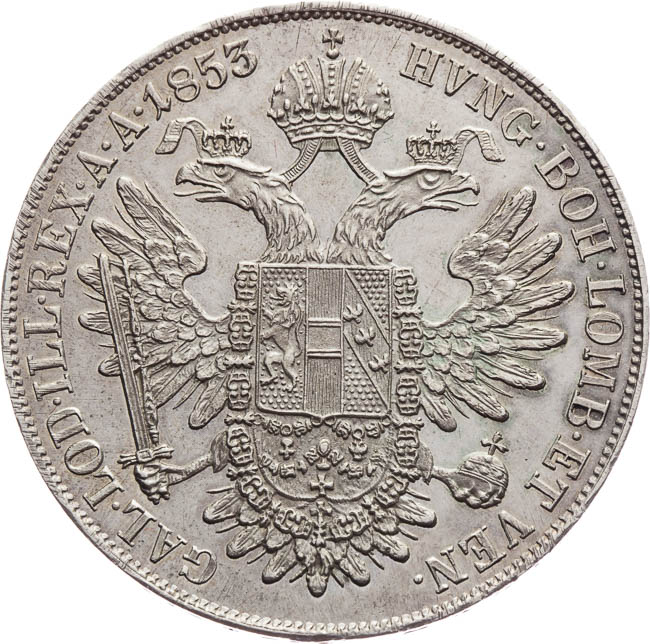Federal Taler 1853 - back