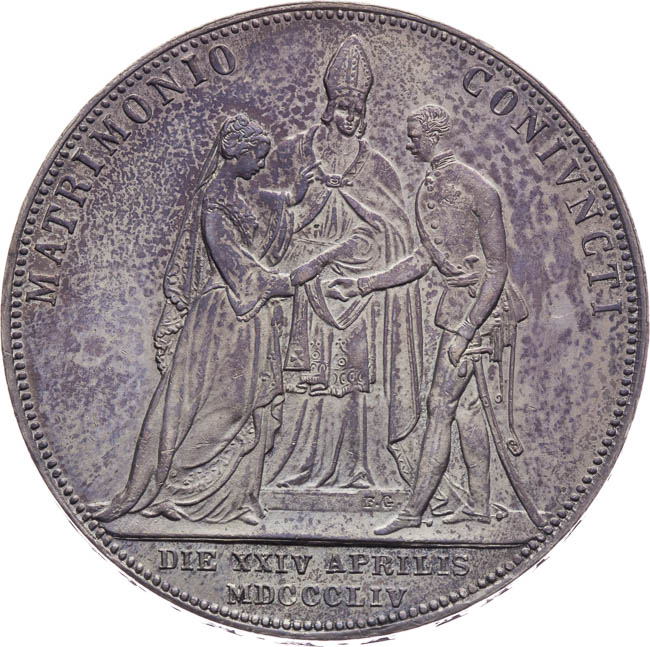 2 Gulden 1854 - back