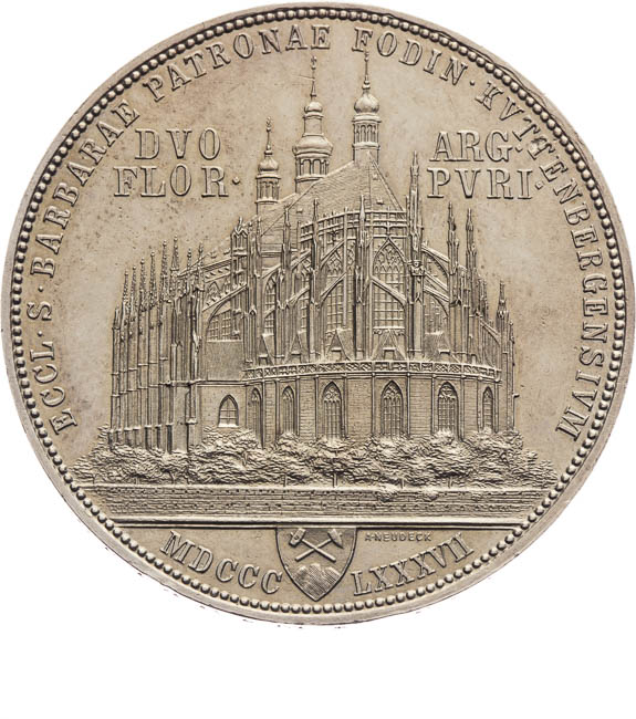 Kuttenberg 2 Gulden 1887 - back