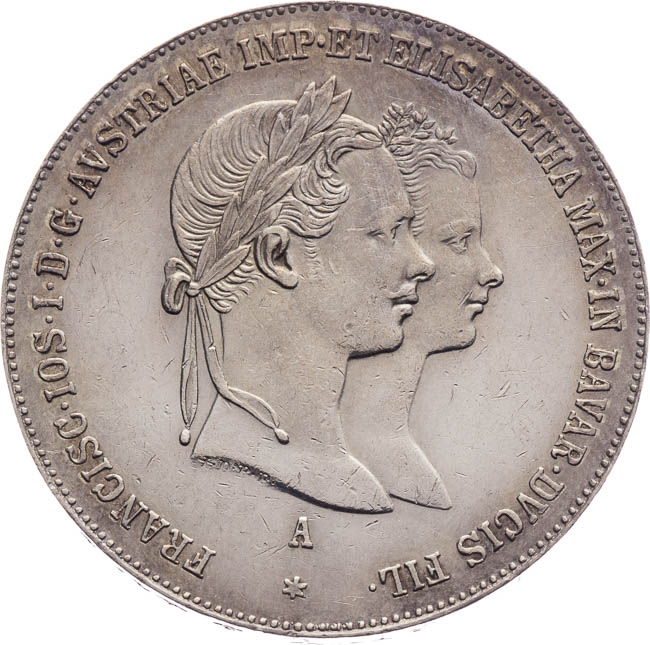 Gulden 1854 - front