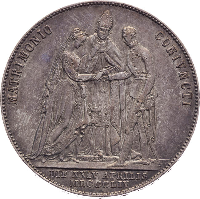 Gulden 1854 - back