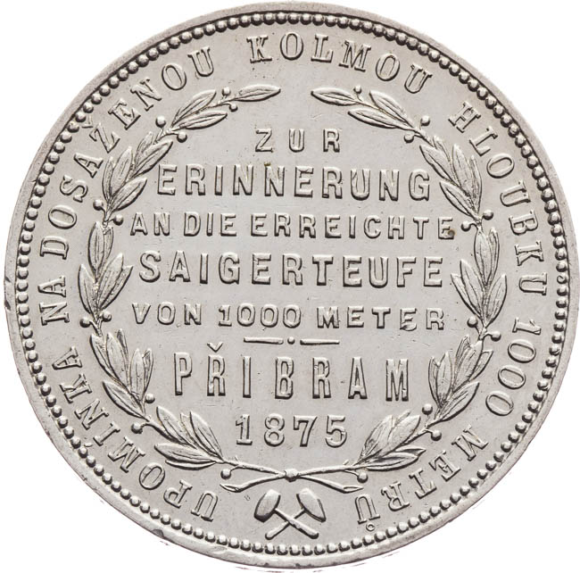 Gulden Pribram 1875 - back