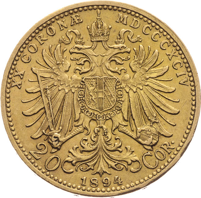 20 Corona 1894 - back