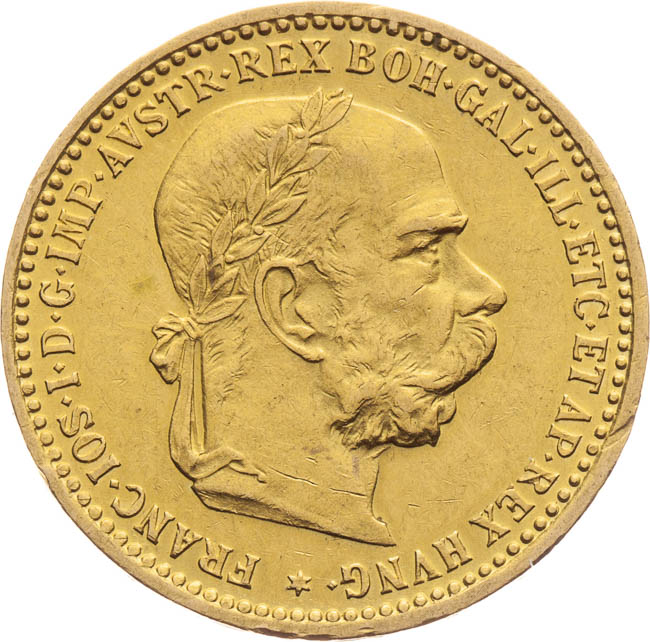 10 Corona 1896 - front