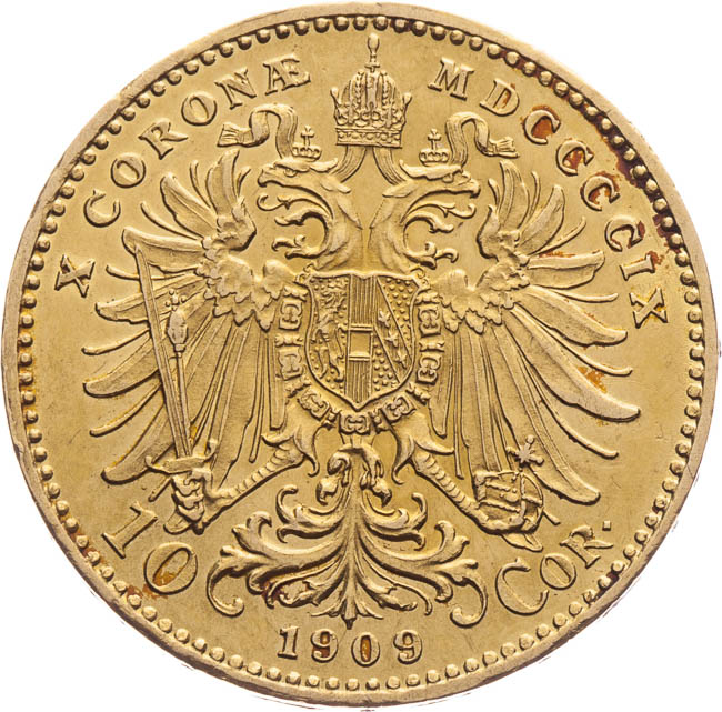 10 Corona 1909 - back