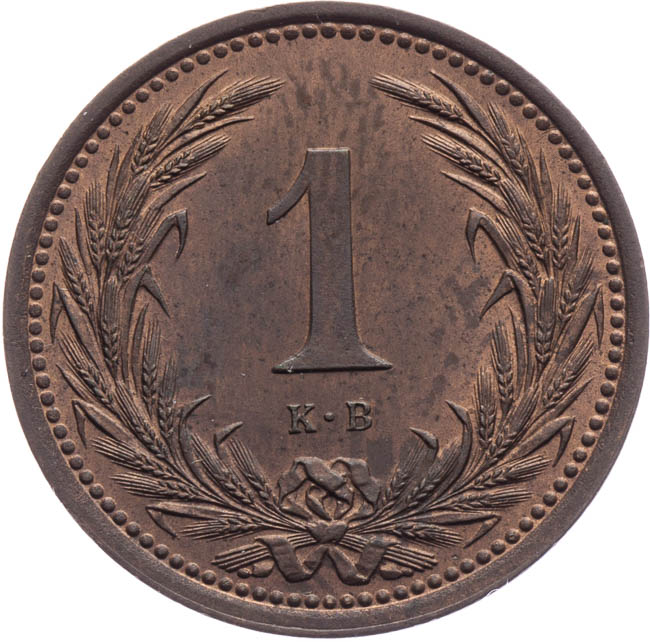 1 Heller 1892 - back