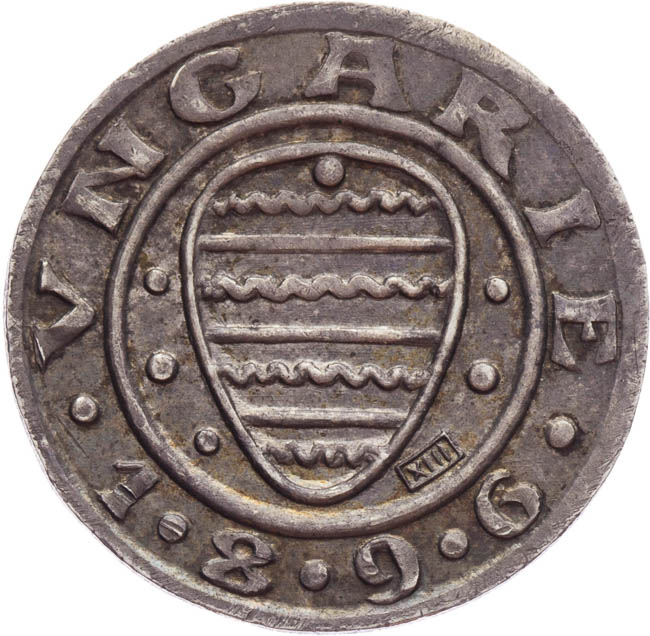 Miléniový denár 1896 - revers