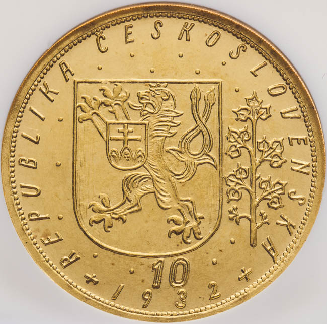 10 Ducat 1932 - front