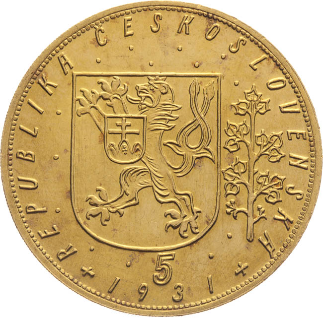 5 Ducat 1931  - front