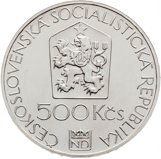 500 Kčs 1983 The National Theatre - front